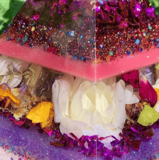 pink-and-purple-epoxy-resin-pyramid-by-tobyreneedesigns-on-instagram