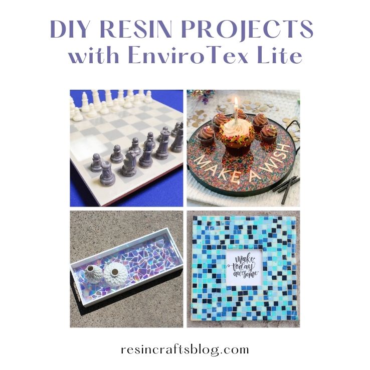 DIY Serving Tray using EnviroTex Lite Pour On Resin - Resin Crafts Blog