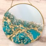 epoxy geode art mirror
