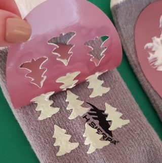 tree stencil for socks