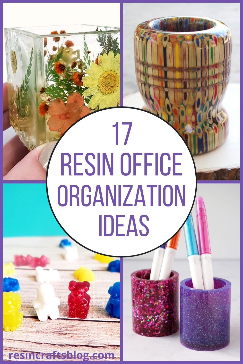 resin organization ideas pin collage with text overlay