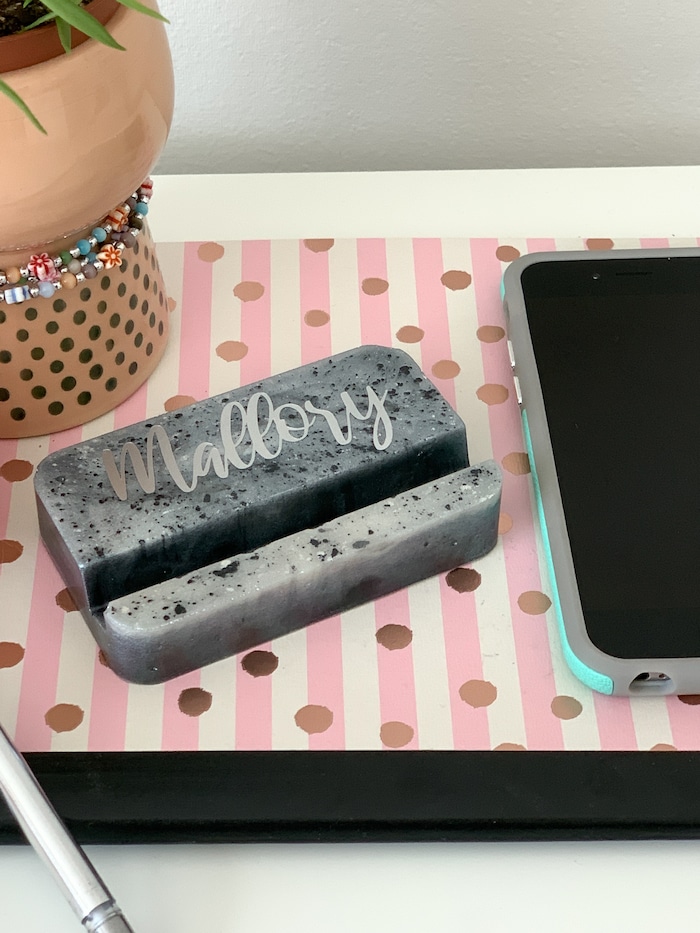 Learn how to make a DIY phone stand with EasyCast Clear Casting Epoxy resin.