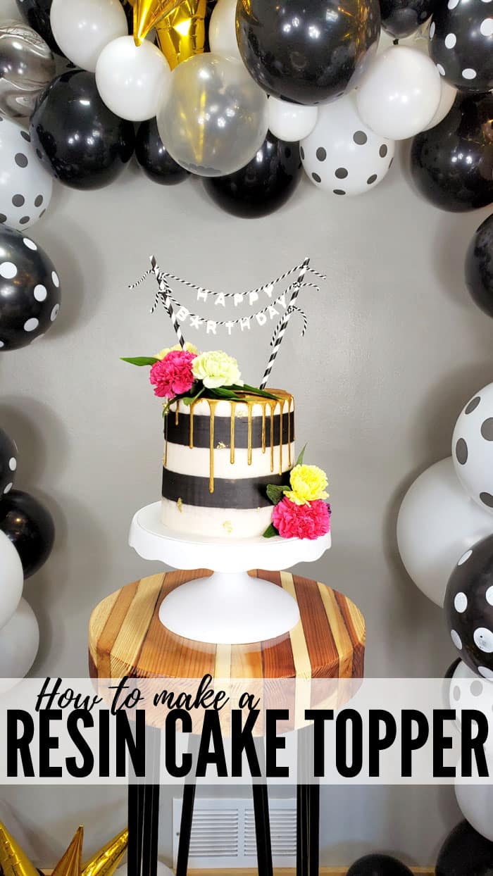 Make a Resin Cake Topper! Birthday cakes are the superstar of a party and the perfect cake topper takes just 25 minutes with FastCast Resin. #resincraftsbyeti #resincrafts #resincraftsblog #doodlecraft via @resincraftsblog