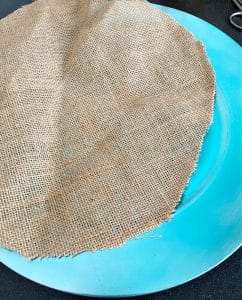 burlap template for placemats