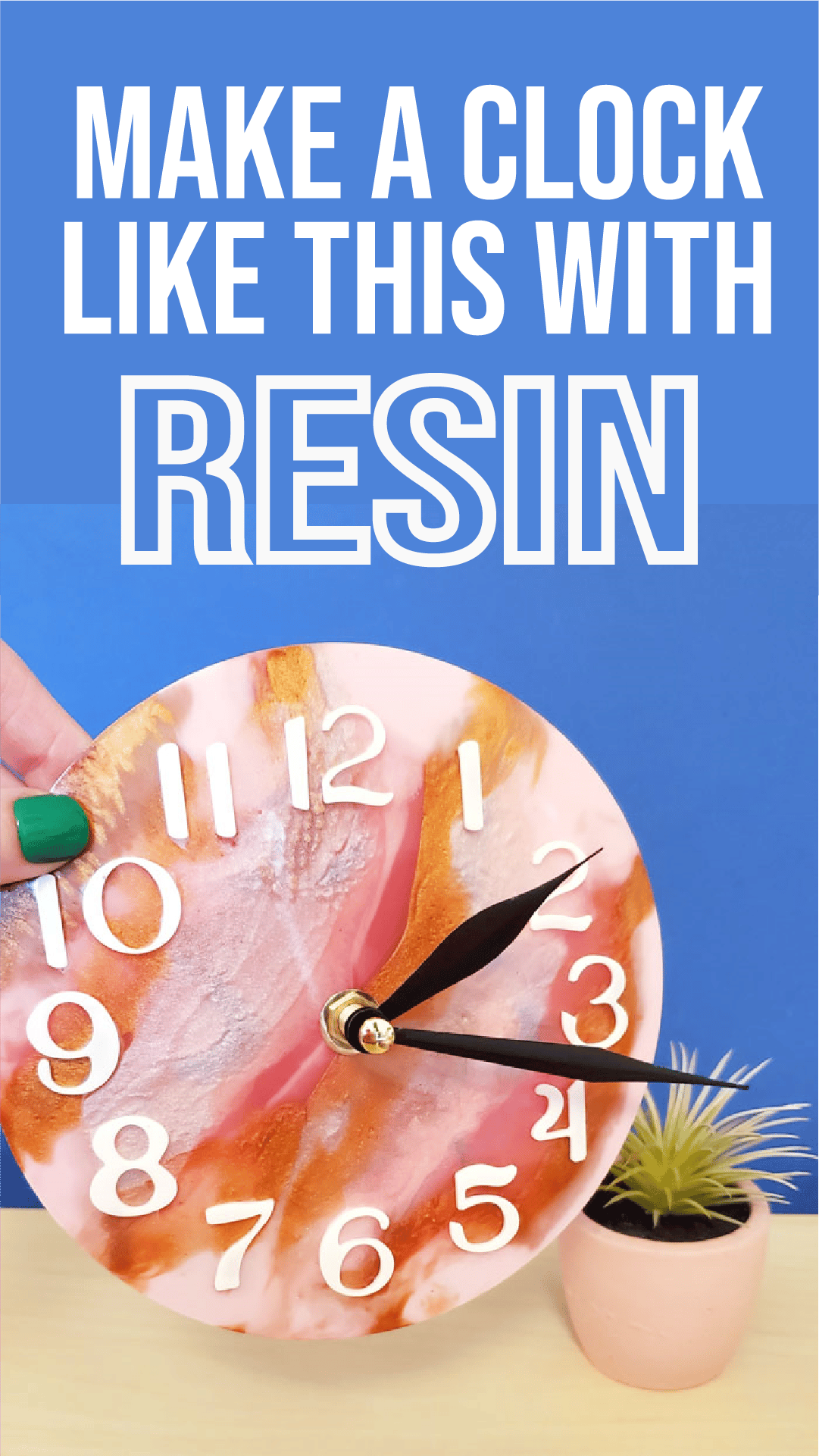 Learn how to use a resin clock mold to make a beautiful pink resin clock. Blend dyes and mica powder for variation. via @resincraftsblog