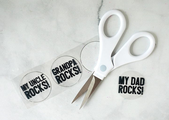 Scissors with Dad Rocks Father's Day printable