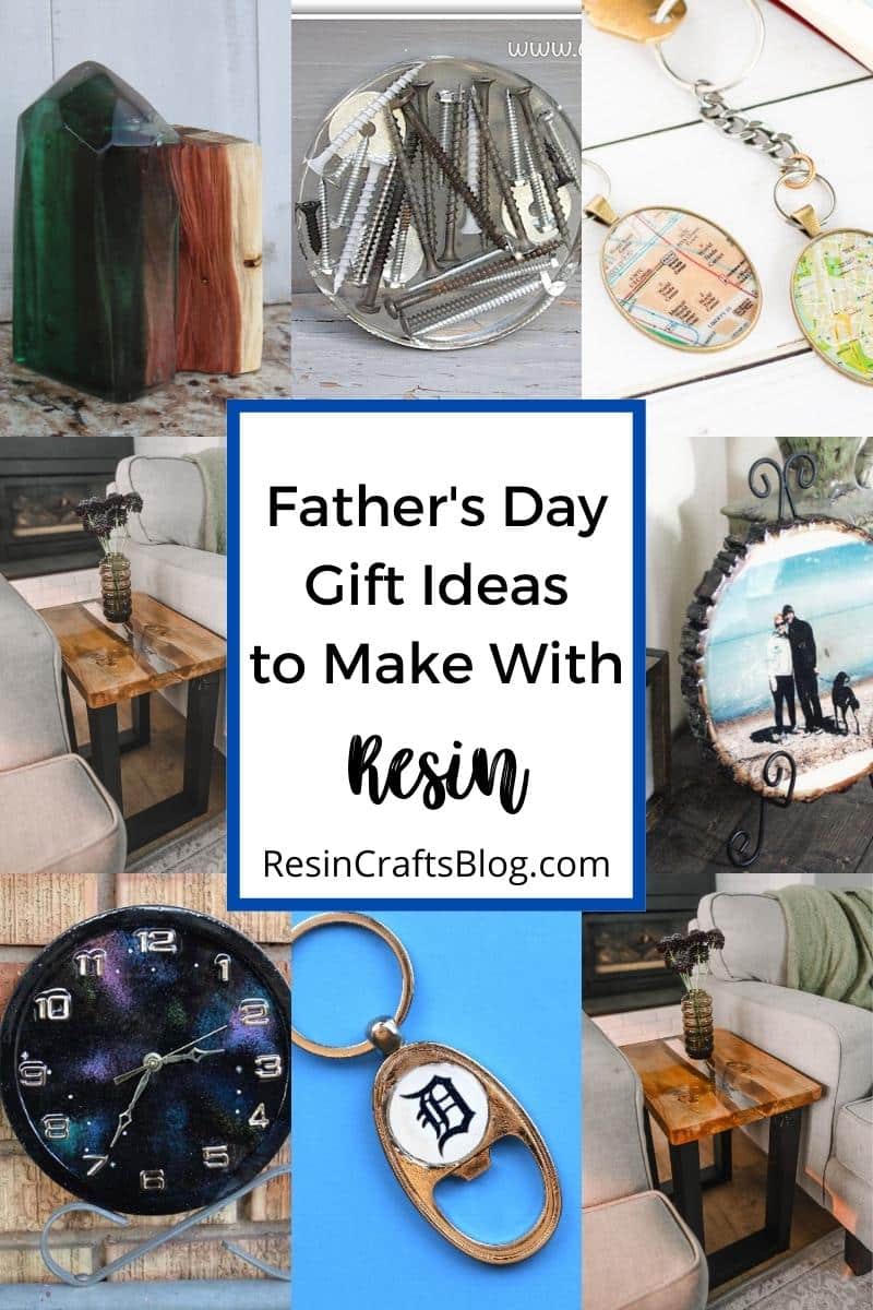 Father's Day gift ideas to make with epoxy resin via @resincraftsblog