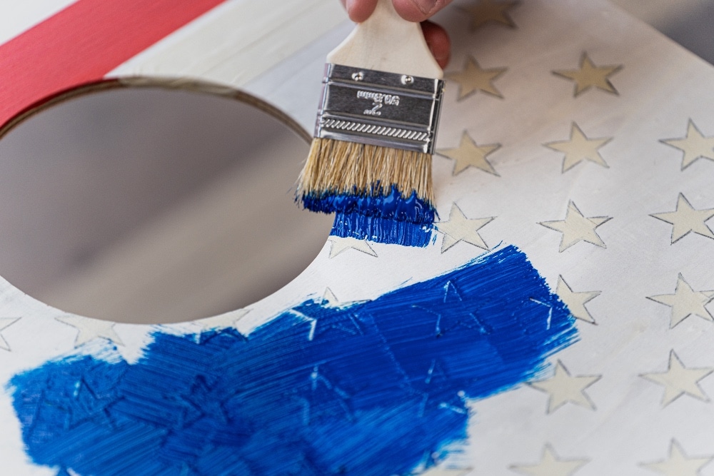 paint over adhesive flags