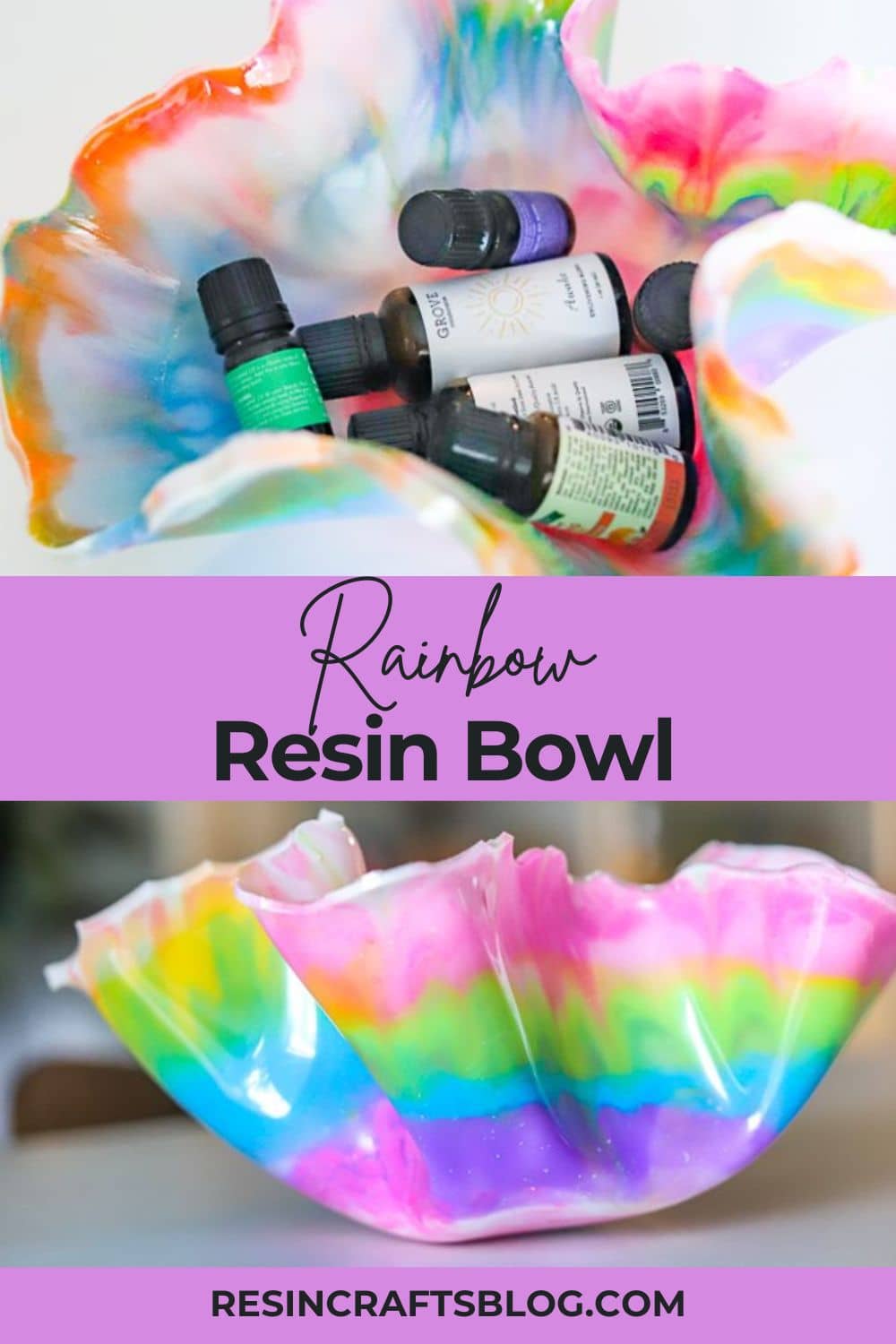 Learn how to create a beautiful DIY resin bowl with Pro Marine Table Top Epoxy! #resin #resincrafts via @resincraftsblog