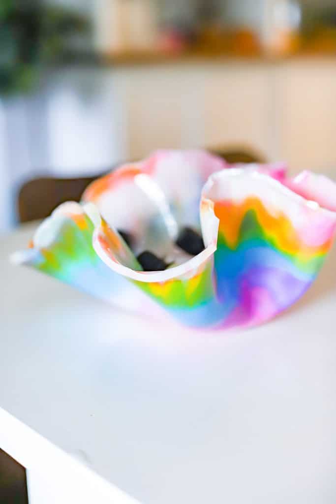 colorful resin bowl