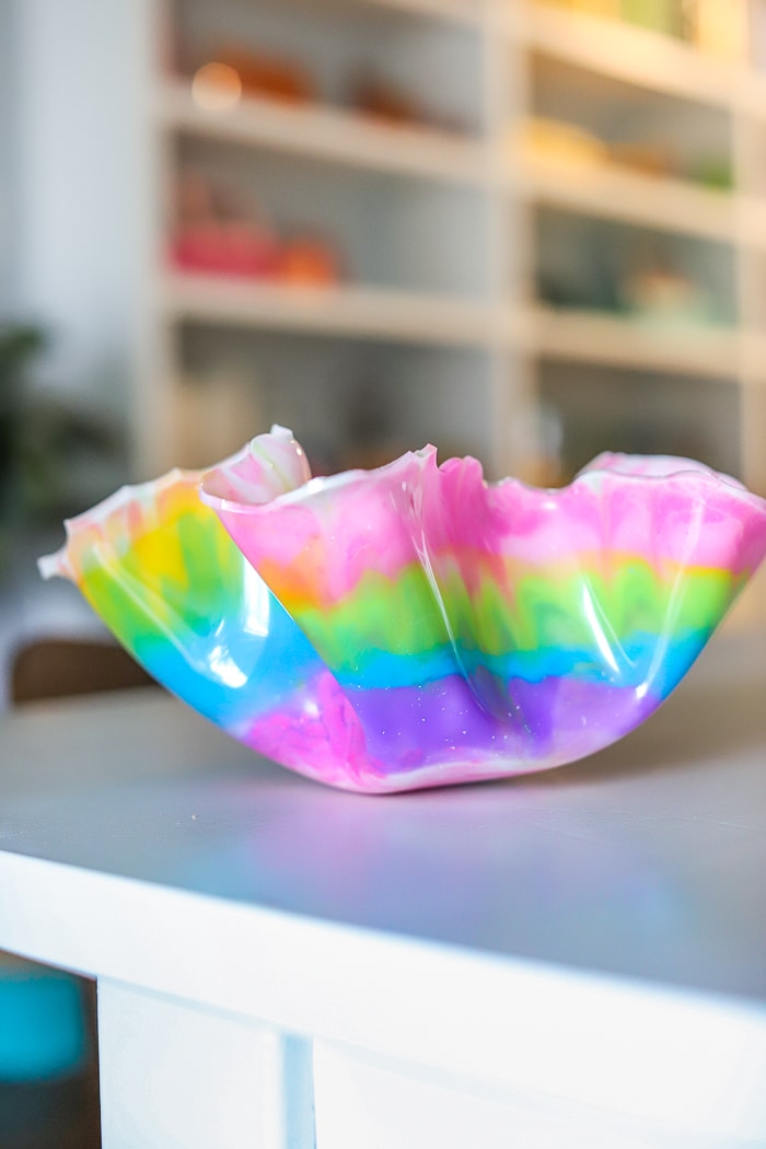 How to Make a Rainbow Resin Bowl - Resin Crafts Blog