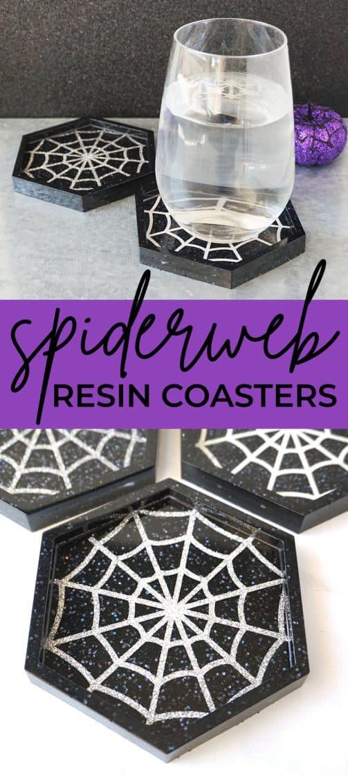 Resin Spiderweb Coasters
