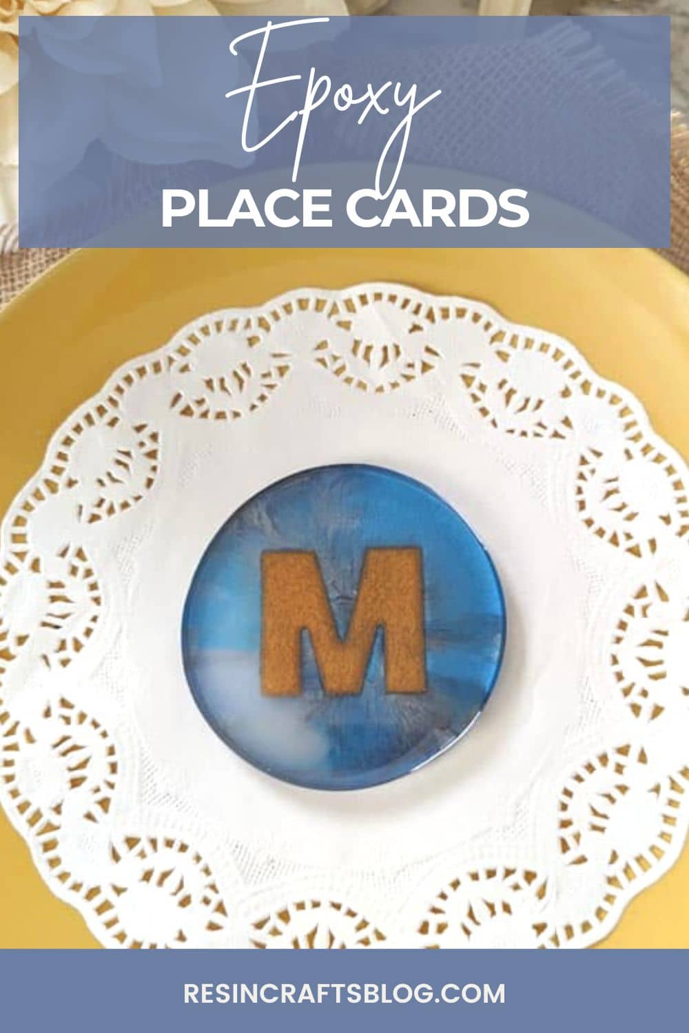 Learn how to make monogram resin coasters. To put a twist on personalized coasters, I'm adding a resin letter to the center of each one. via @resincraftsblog