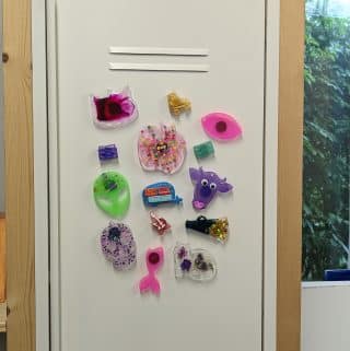 A-variety-of-custom-magnets-on-a-locker
