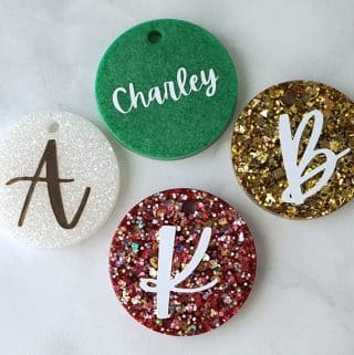 personalized resin gift tags