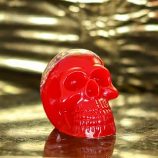 light up skull made with amazing deep pour epoxy