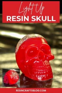 light up resin skull