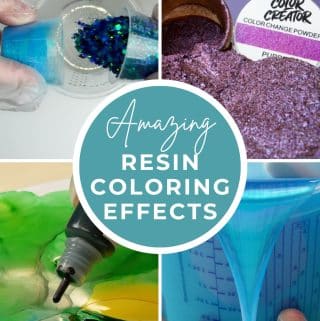 Amazing resin coloring effects