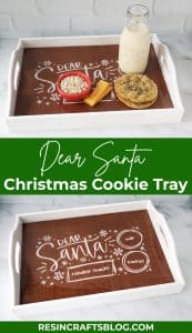 Dear Santa Christmas Cookie Tray