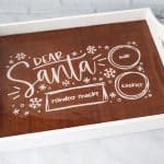 Resin Santa Christmas Cookie Tray
