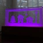 purple light up resin