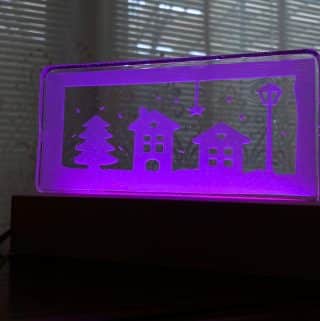 purple light up resin