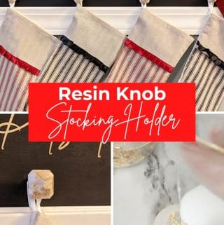 epoxy resin knob stocking holder