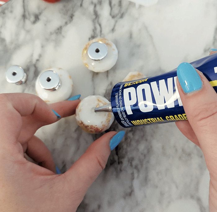 powertac adhesive to attach epoxy knobs