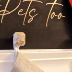 resin knobs with gold leaf