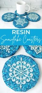 resin snowflake coasters