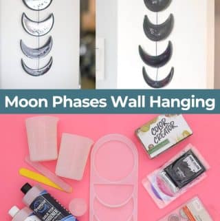 Moon phase wall hanging