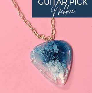 RESIN GUITAR PICK NECKLACE