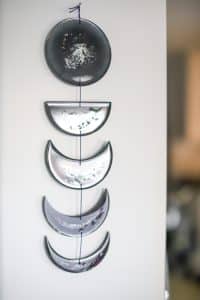 moon phases wall hanging with gorgeous shine