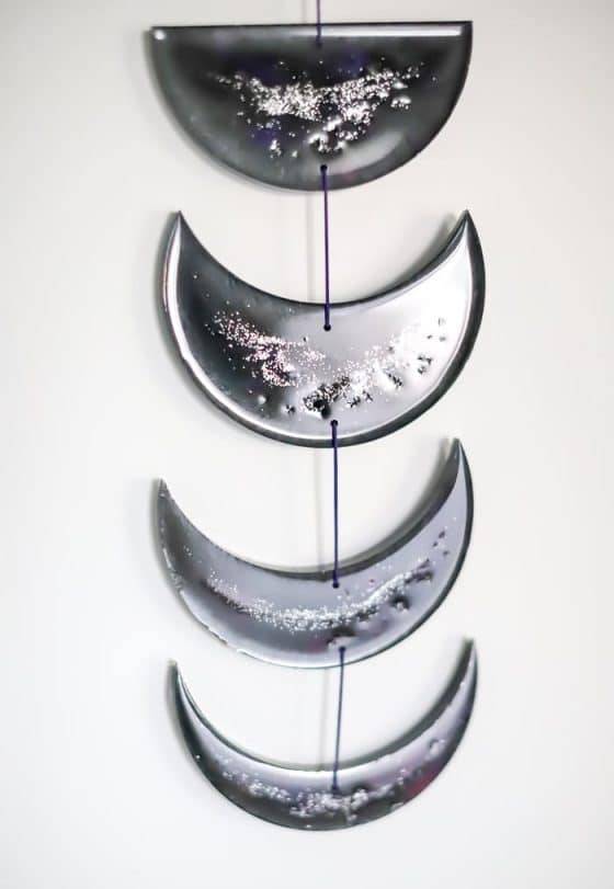 Resin Moon Phases Wall Hanging Tutorial - Resin Crafts Blog