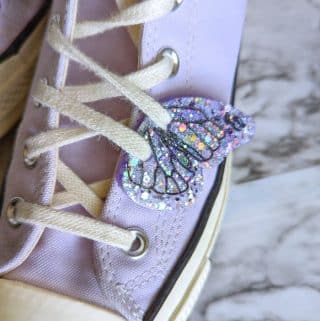 butterfly shoe wing