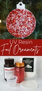 U.V. Resin Foil ornaments